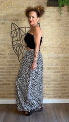 Pantalón Fluido Print Blanco y Negro