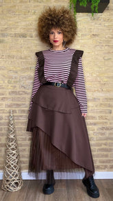 Falda Combinada Cinturón