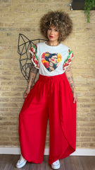 Pantalón Fluido Rojo