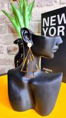 Pendientes Flecha Acero DORADO