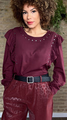 Camiseta Tachuela Granate