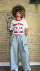 Pantalón Solapa Gris