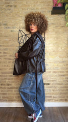 Chaqueta/ Sobrecamisa Polipiel 80s Chocolate