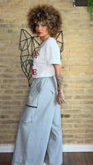Pantalón Solapa Gris