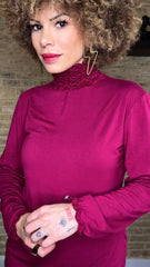 Camiseta Polar Cuello Rizado Buganvilla