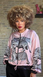 Bomber Satén Pink