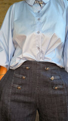 Pantalón Botonadura Denim