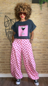 Pantalón Lunares Rosa