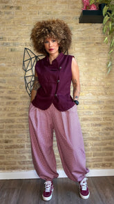 Pantalón Globo Cuadros