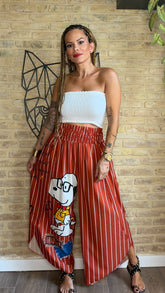 Pantalón Goma Snoopy Rayas