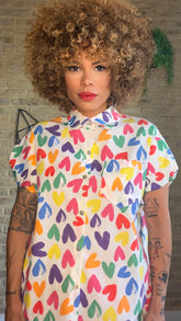 Camisa Corazones Colores