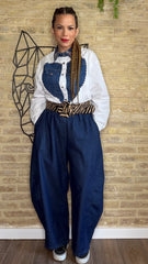 Pantalón Balloon Maxi Denim Oscuro