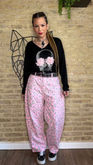 Pantalón Balloon Print Rosa