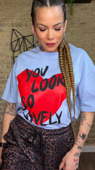 Camiseta Lovely Azul