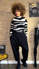 Jersey Zebra Hombros Abiertos