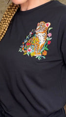 Camiseta Tigre Bordado