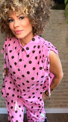 Conjunto Lunares Rosa