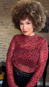 Camiseta Gasa Print Roja