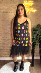 Vestido Lencero Plumeti Lucha libre - EXCLUSIVO LOOFRO