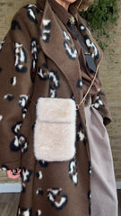 Bolsito Peluche Taupe