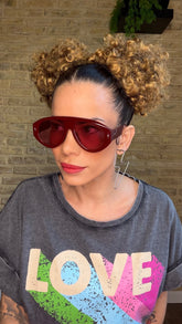 Gafas Sol Cristal Rosa