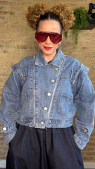 Chaqueta/ Chaleco Denim Retro