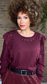 Camiseta Tachuela Granate