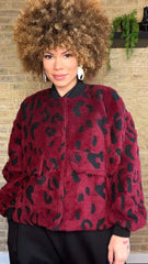 Chaqueta Borreguito Print Buganvilla