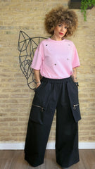 Pantalón Solapa Negro