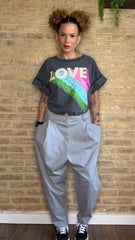 Pantalón Baggy Gris