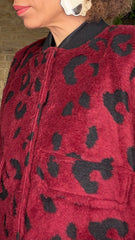 Chaqueta Borreguito Print Buganvilla