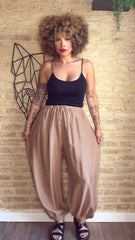 Pantalón Fluido Botón Tierra