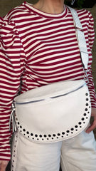 Riñonera Tachuela Blanco Roto