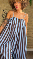Mono Bombacho Rayas Celeste