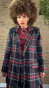 Americana Tartán Azul