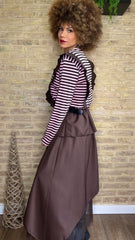 Falda Combinada Cinturón