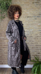 Gabardina Antelina Print Gris