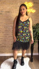 Vestido Lencero Plumeti Bubbaloo -EXCLUSIVO LOOFRO