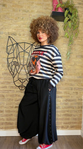 Pantalón Bombacho Tachuela Negro
