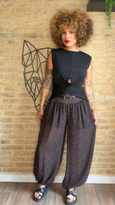 Pantalón Gasa Leopardo