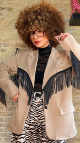 Americana Flecos Taupe
