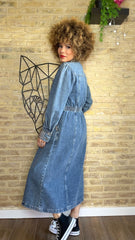 Vestido Denim Tachuelas Xtrass