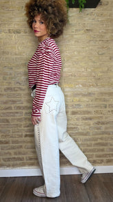 Pantalón Denim Tachuela Estrella