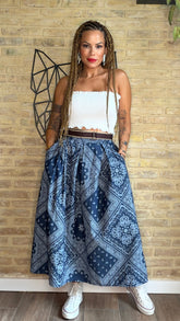 Falda Denim Pasley