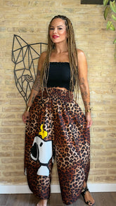Pantalón Goma Snoopy Print