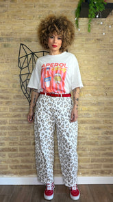 Pantalón Print Vaquero Blanco