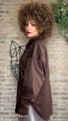 Camisa Corbata Extras Choco