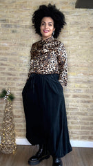 Pantalón Micropana Bombacho Negro