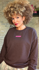 Sudadera Iconic Choco