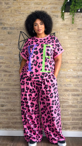 Conjunto Yes Print Rosa